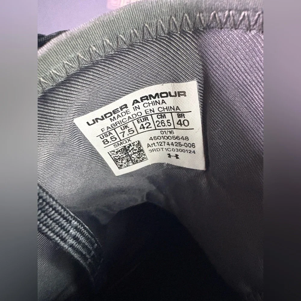 Under Armour Mens 8.5 Curry Top Gun High Top 1274425-006 Shoes Basketball Laced - Picture 10 of 12